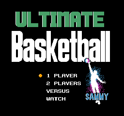Ultimate Basketball Title Screen